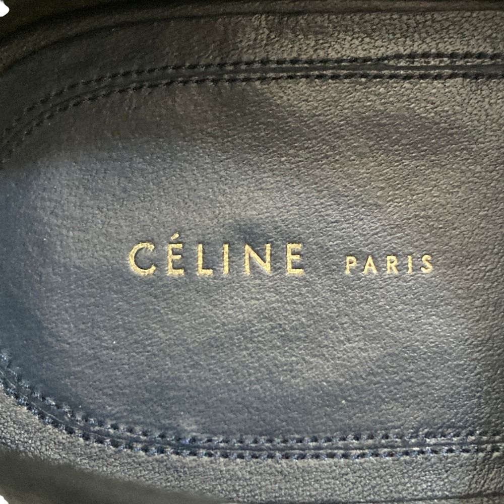 Celine Phoebe Philo Era Leather Pointed Toe Zipper Flat Shoes 36 Black — view 9