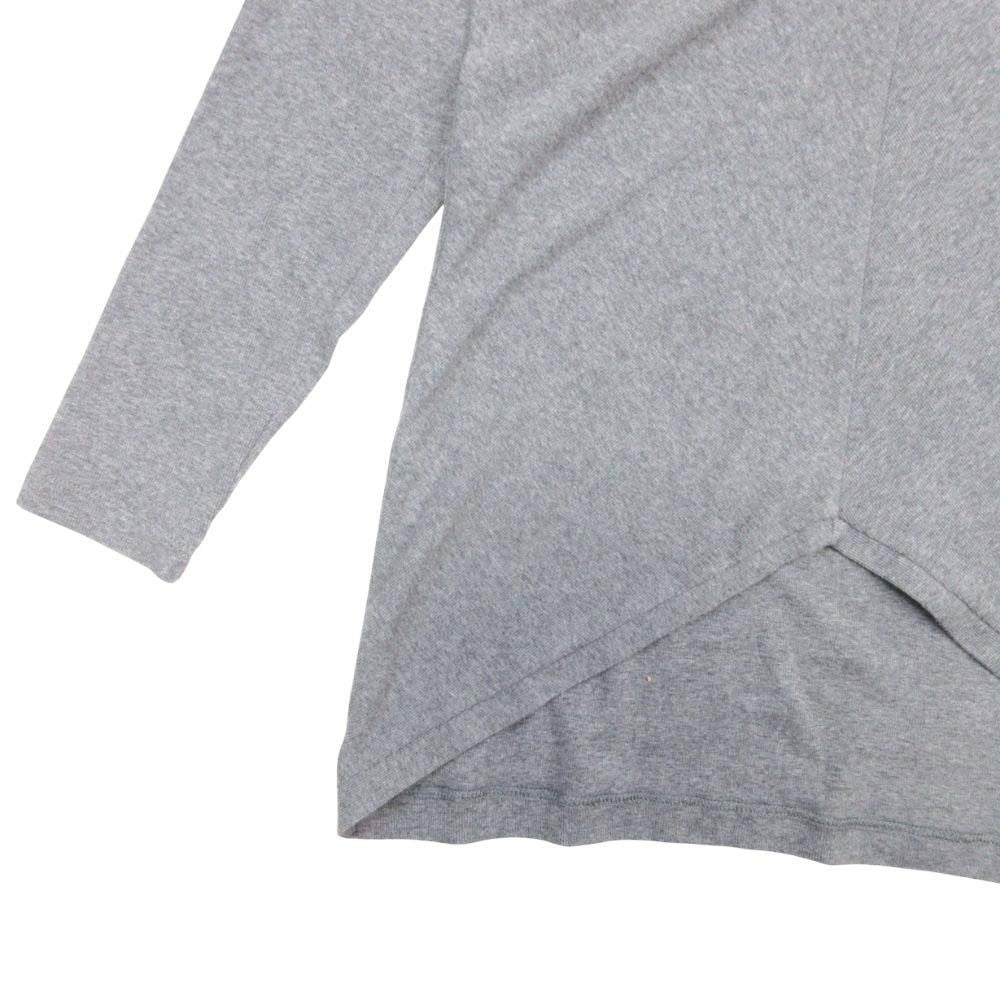 Brunello Cucinelli Draped Neck Top Hem Line Long Sleeve Top Knit Pullover M — view 4