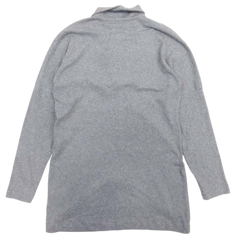 Brunello Cucinelli Draped Neck Top Hem Line Long Sleeve Top Knit Pullover M — view 2