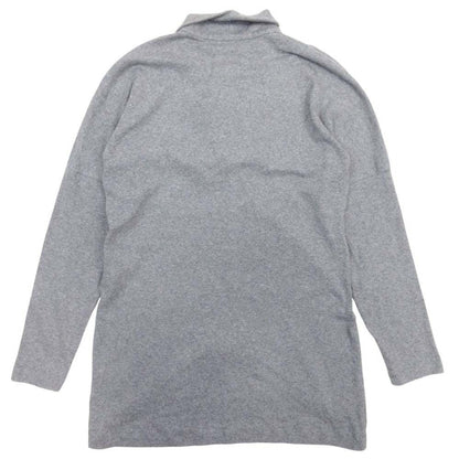 Brunello Cucinelli Draped Neck Top Hem Line Long Sleeve Top Knit Pullover M — view 2