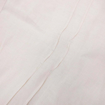 Hermes Linen 100% Series Button Shirt Top Long Sleeve Pintuck Stitch 41 Beige — view 5