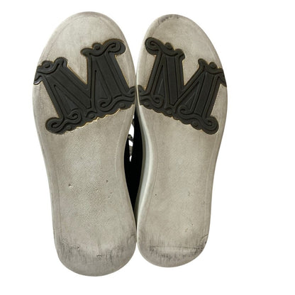 Max Mara Bimaxi Logo Leather Sneakers 36.5 Black — view 5