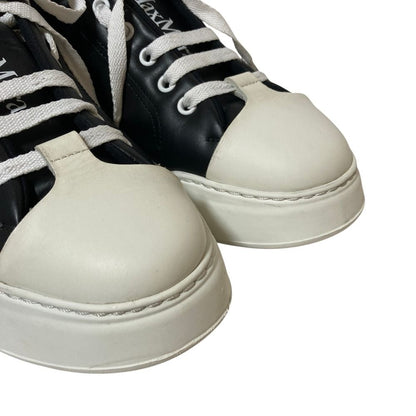 Max Mara Bimaxi Logo Leather Sneakers 36.5 Black — view 6