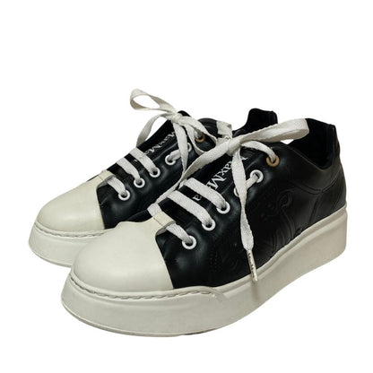 Max Mara Bimaxi Logo Leather Sneakers 36.5 Black