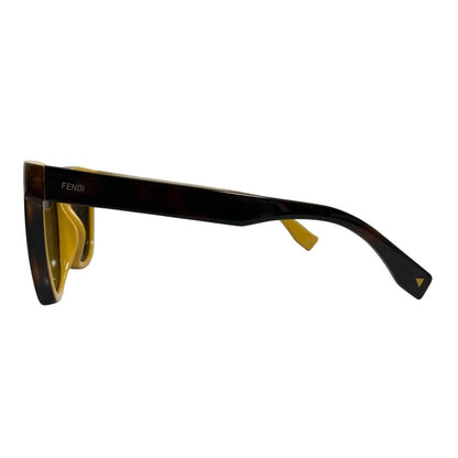 Fendi Sunglasses Acetate Frame S 53 Brown Yellow Eyewear — view 2