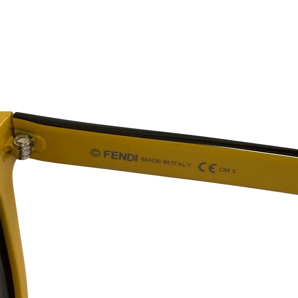 Fendi Sunglasses Acetate Frame S 53 Brown Yellow Eyewear — view 5