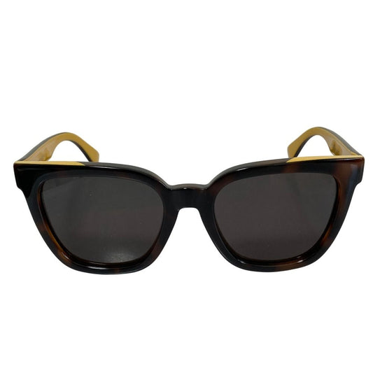 Fendi Sunglasses Acetate Frame S 53 Brown Yellow Eyewear
