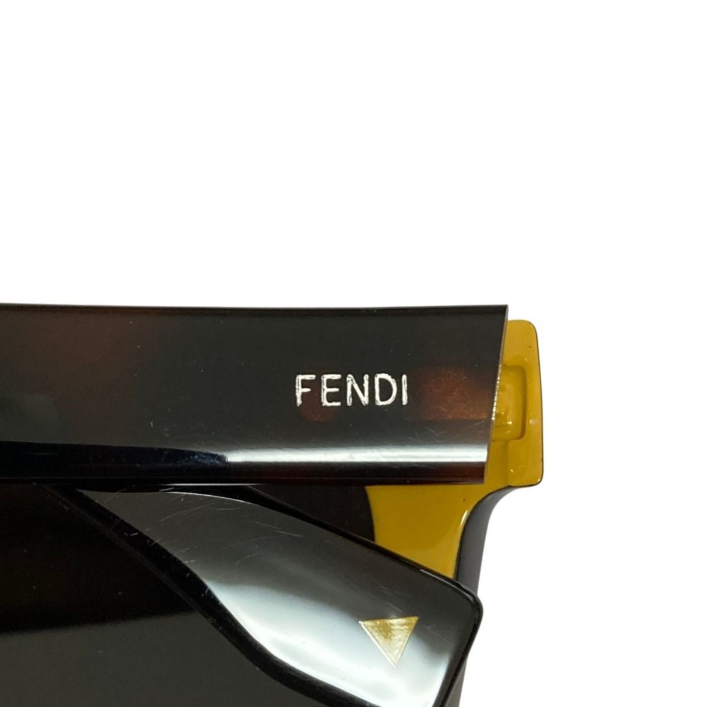 Fendi Sunglasses Acetate Frame S 53 Brown Yellow Eyewear — view 7