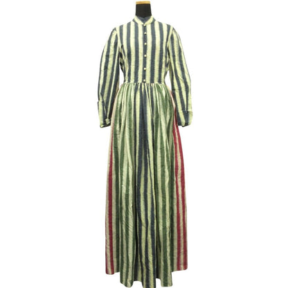 Dior Long Dress Striped Maxi Length Maokara 38 Beige Multi