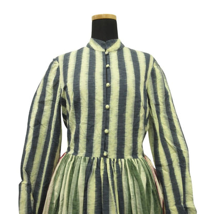 Dior Long Dress Striped Maxi Length Maokara 38 Beige Multi — view 4