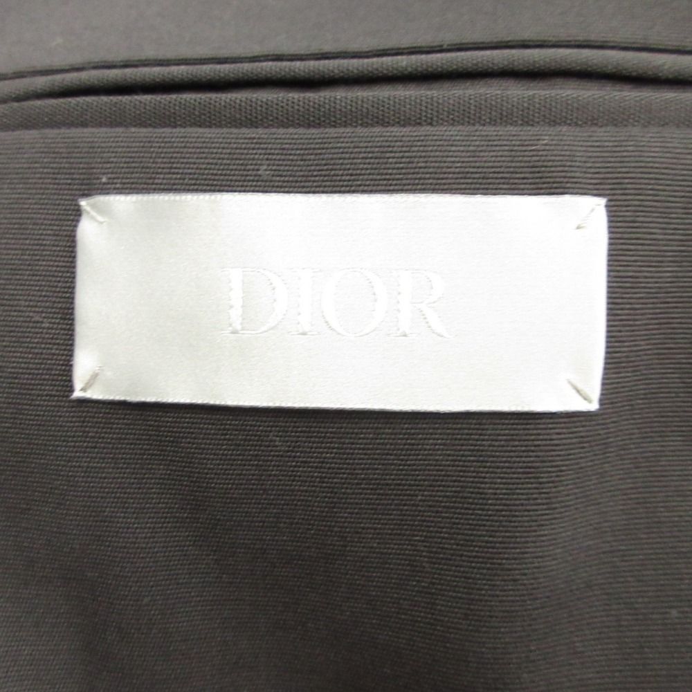 Dior Saddle Pocket Tailored Jacket Blue Wool Blend 44 Black — view 5