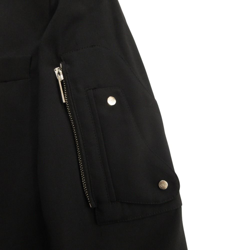 Dior Saddle Pocket Tailored Jacket Blue Wool Blend 44 Black — view 3