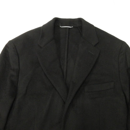 Dior Cashmere Melton Tailored Jacket Black Leather 46 — view 4