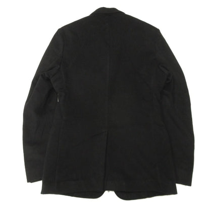 Dior Cashmere Melton Tailored Jacket Black Leather 46 — view 2