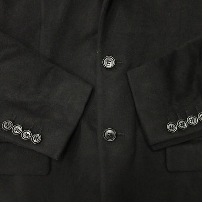 Dior Cashmere Melton Tailored Jacket Black Leather 46 — view 3