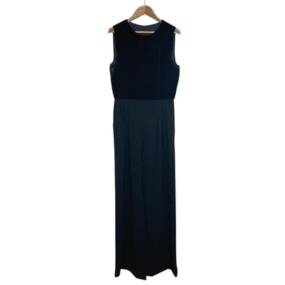 Max Mara Pianoforte Velour Contrast Dress 38 Black