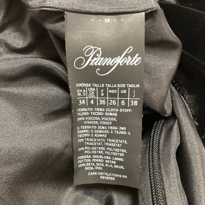 Max Mara Pianoforte Velour Contrast Dress 38 Black — view 6