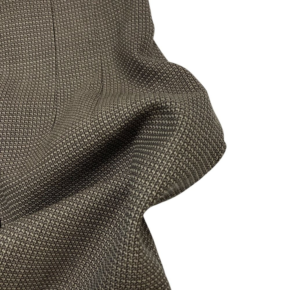 Fendi Wool Check Pencil Skirt 38 Brown — view 4