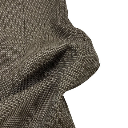 Fendi Wool Check Pencil Skirt 38 Brown — view 4