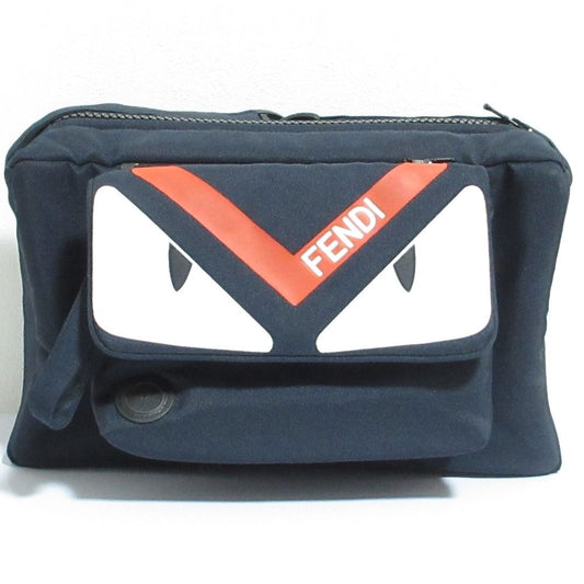 Fendi Kids Monster Star Bugs Travel Bag Baby Pouch Navy