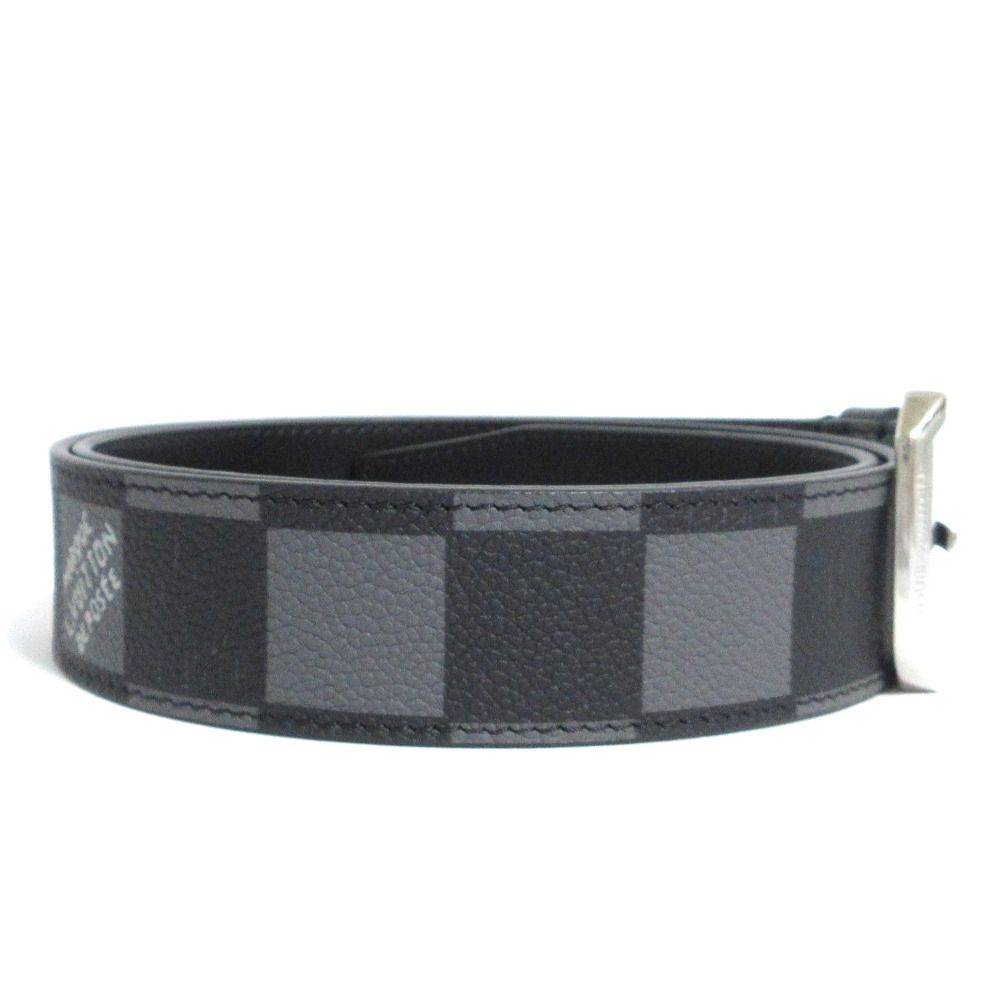 Louis Vuitton Ceinture Architect Damier Graphite Archives Belt 90 36 Black Gray — view 4