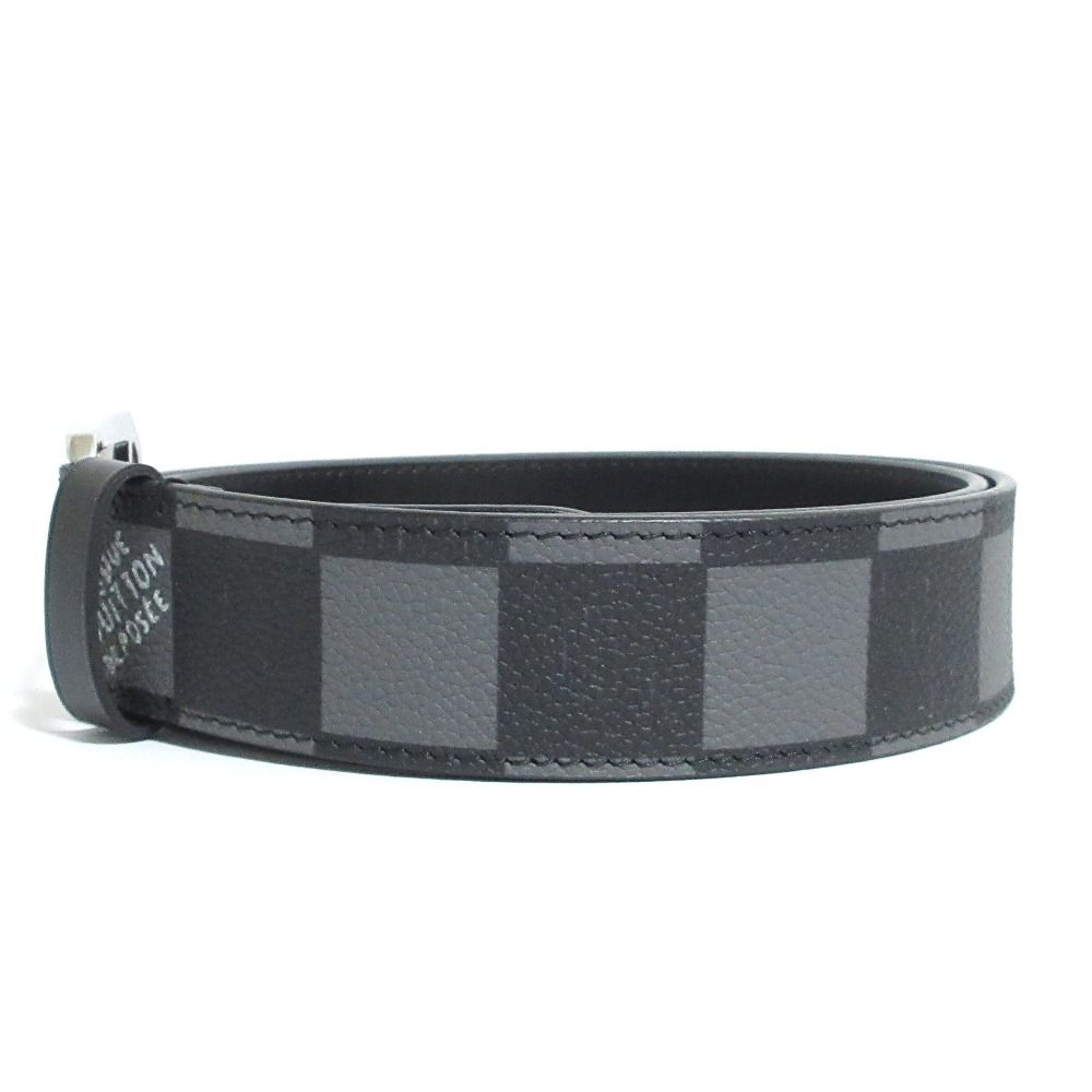 Louis Vuitton Ceinture Architect Damier Graphite Archives Belt 90 36 Black Gray — view 2