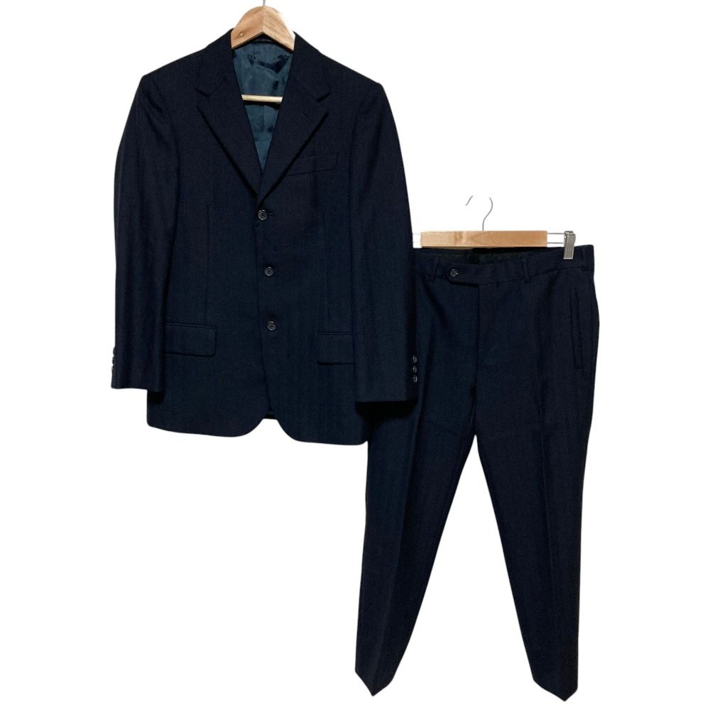 Prada Pinstripe Tailored Jacket Trousers Pants Set Suit Black