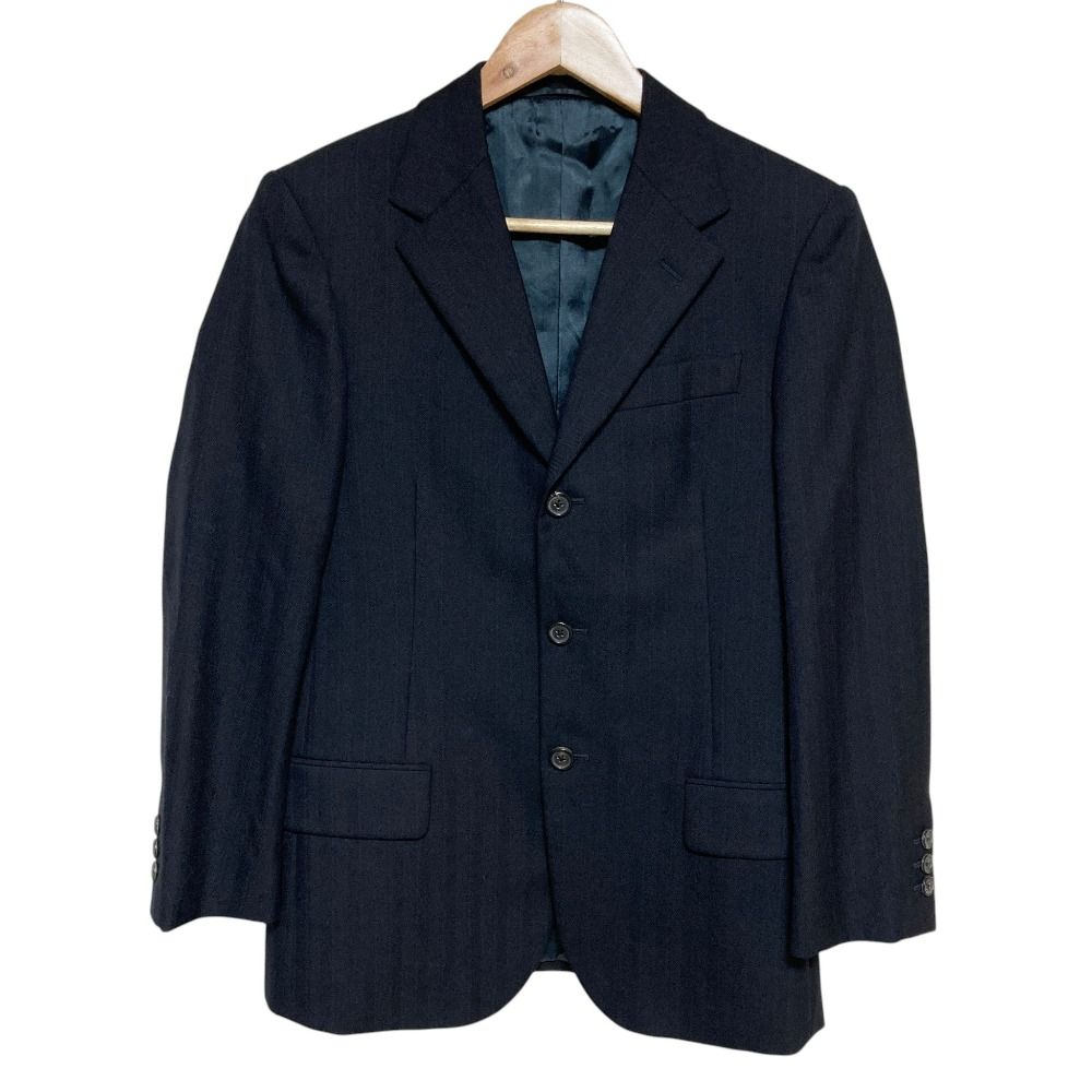 Prada Pinstripe Tailored Jacket Trousers Pants Set Suit Black — view 2