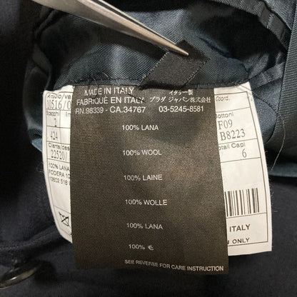 Prada Pinstripe Tailored Jacket Trousers Pants Set Suit Black — view 8