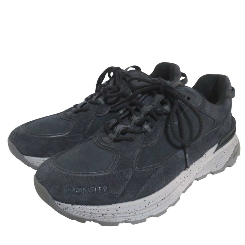 Moncler Mon Cles le Light Runner Leather Sneakers 43 Black