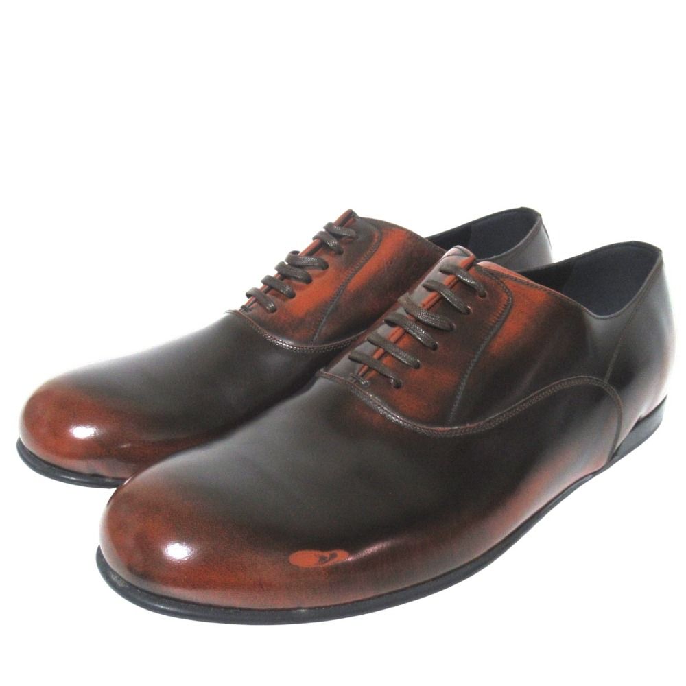 Dolce & Gabbana Gradient Plain Toe Derby Shoes 8.5 Brown