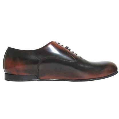 Dolce & Gabbana Gradient Plain Toe Derby Shoes 8.5 Brown — view 3