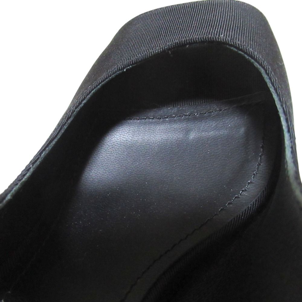 Chanel CC Logo Ankle Strap High Sandals 35c Black — view 7