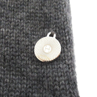 Hermes Cashmere Knee Length French Sleeve Knit Dress 38 Gray — view 4