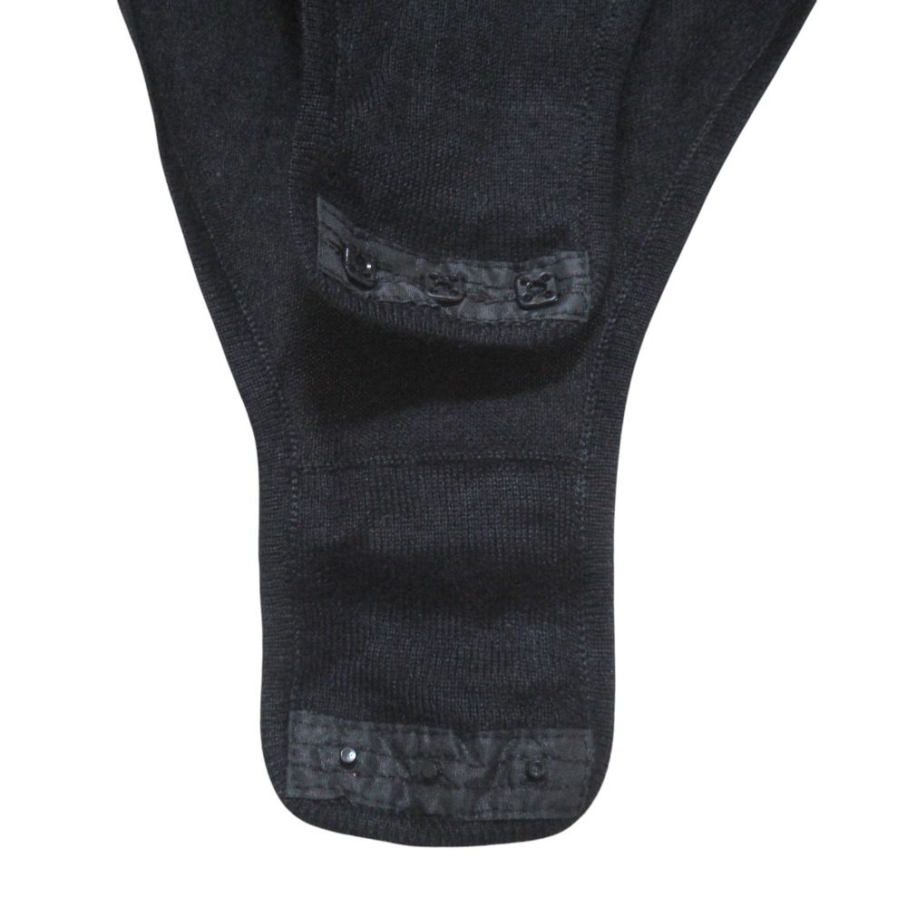 Dior Galiano Era Cashmere Silk Knit Bodysuit Top S Black Sweater — view 4
