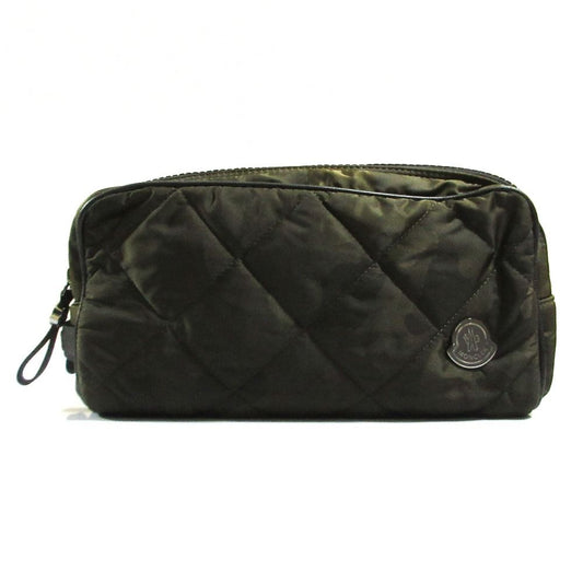 Moncler Beauty Case Camouflage Jacquard Quilted Pouch Dark Camo