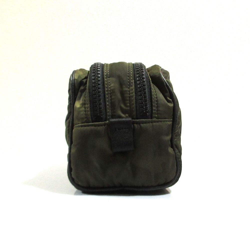 Moncler Beauty Case Camouflage Jacquard Quilted Pouch Dark Camo — view 2