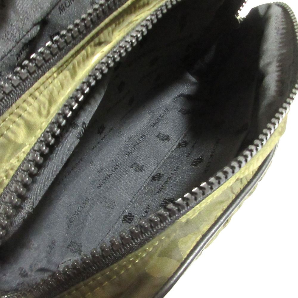Moncler Beauty Case Camouflage Jacquard Quilted Pouch Dark Camo — view 9