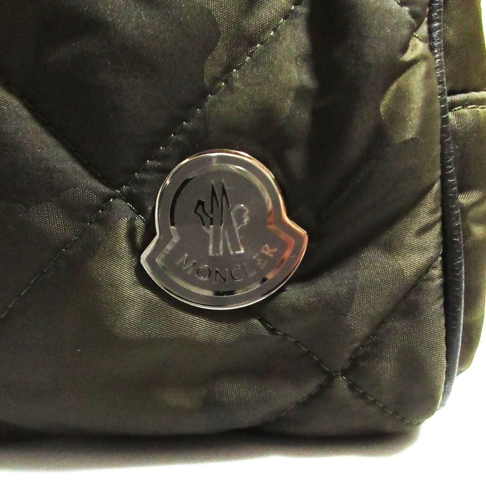 Moncler Beauty Case Camouflage Jacquard Quilted Pouch Dark Camo — view 6
