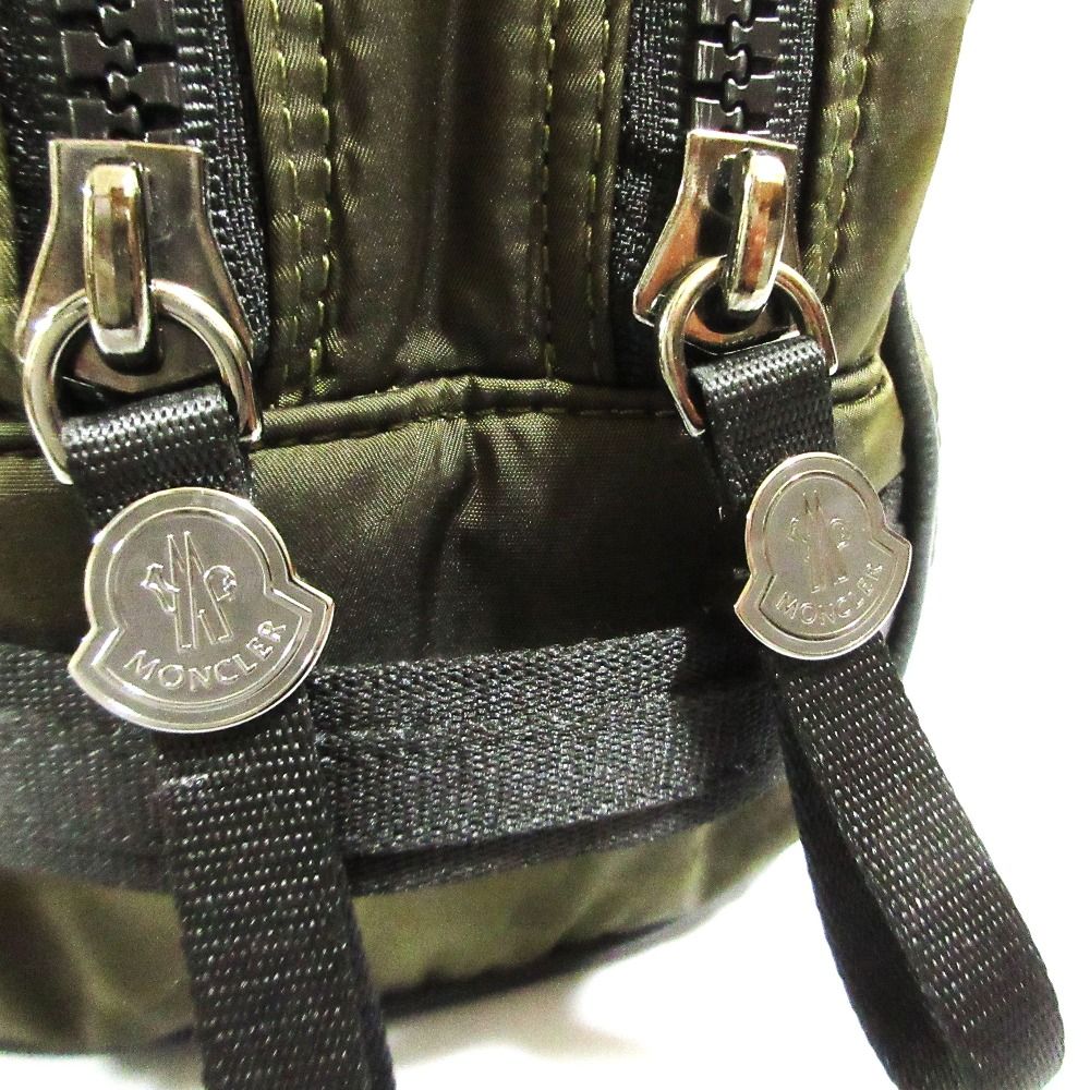 Moncler Beauty Case Camouflage Jacquard Quilted Pouch Dark Camo — view 7