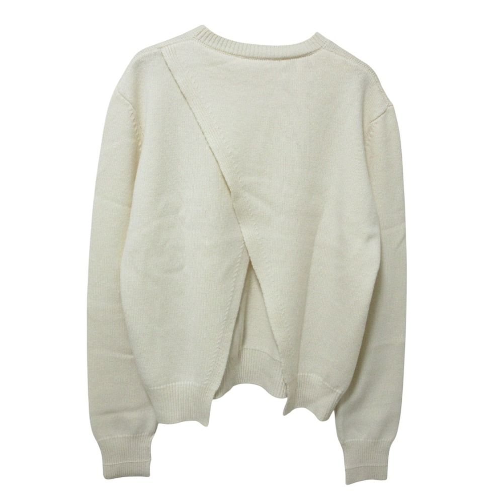 Celine Phoebe Philo Era Back Chien Cashmere Knit Sweater M Ivory — view 2