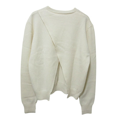 Celine Phoebe Philo Era Back Chien Cashmere Knit Sweater M Ivory — view 2