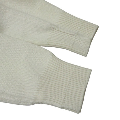 Celine Phoebe Philo Era Back Chien Cashmere Knit Sweater M Ivory — view 6