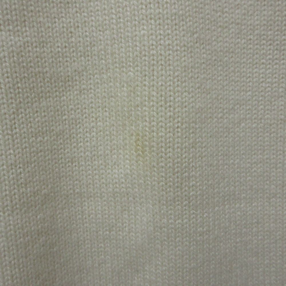 Celine Phoebe Philo Era Back Chien Cashmere Knit Sweater M Ivory — view 9