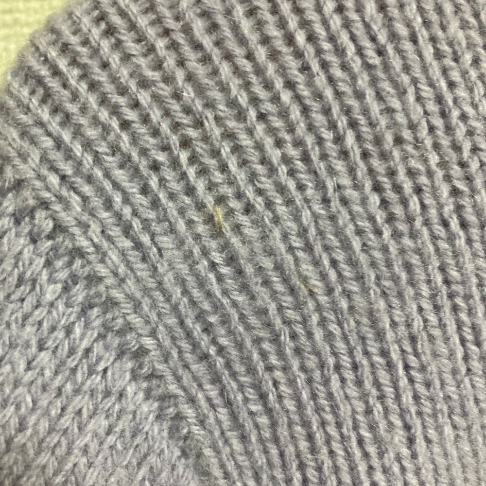 Chanel Vintage CC Logo Cashmere Turtleneck Knit Sweater 40 Purple — view 7