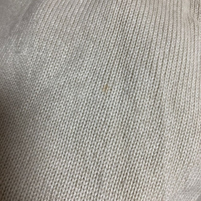Hermes Cashmere Cotton Half Zip Knit Sweater L Light Beige — view 6