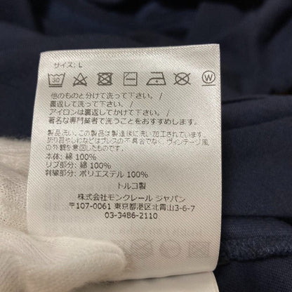 Moncler LS Tshits Logo Embroidery Long Sleeve T-Shirt L Navy — view 8