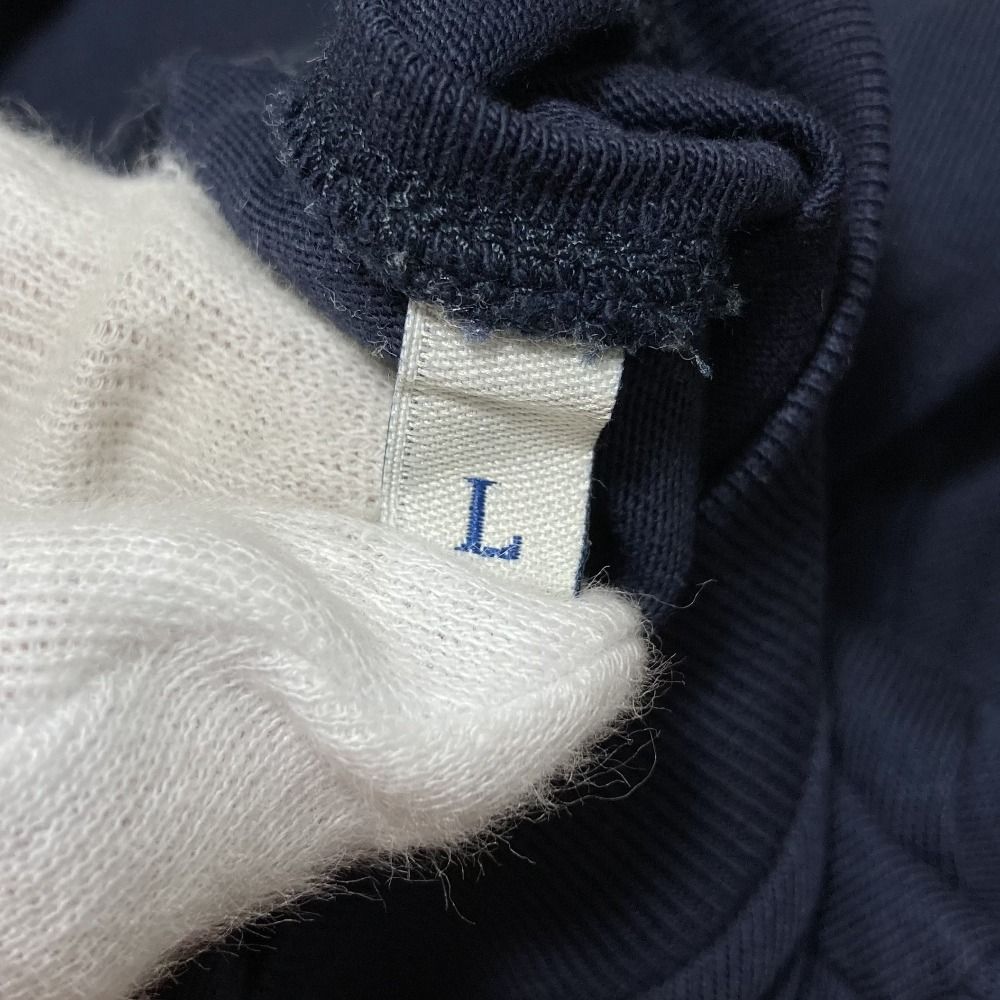 Moncler LS Tshits Logo Embroidery Long Sleeve T-Shirt L Navy — view 6