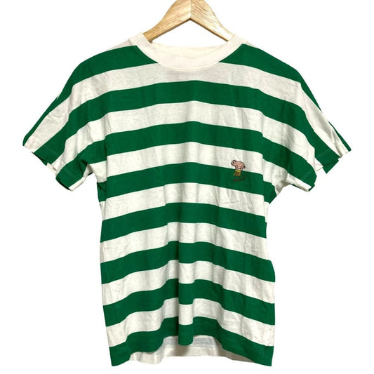 Gucci Michele Era Pig Embroidery Border T-Shirt XS White Green