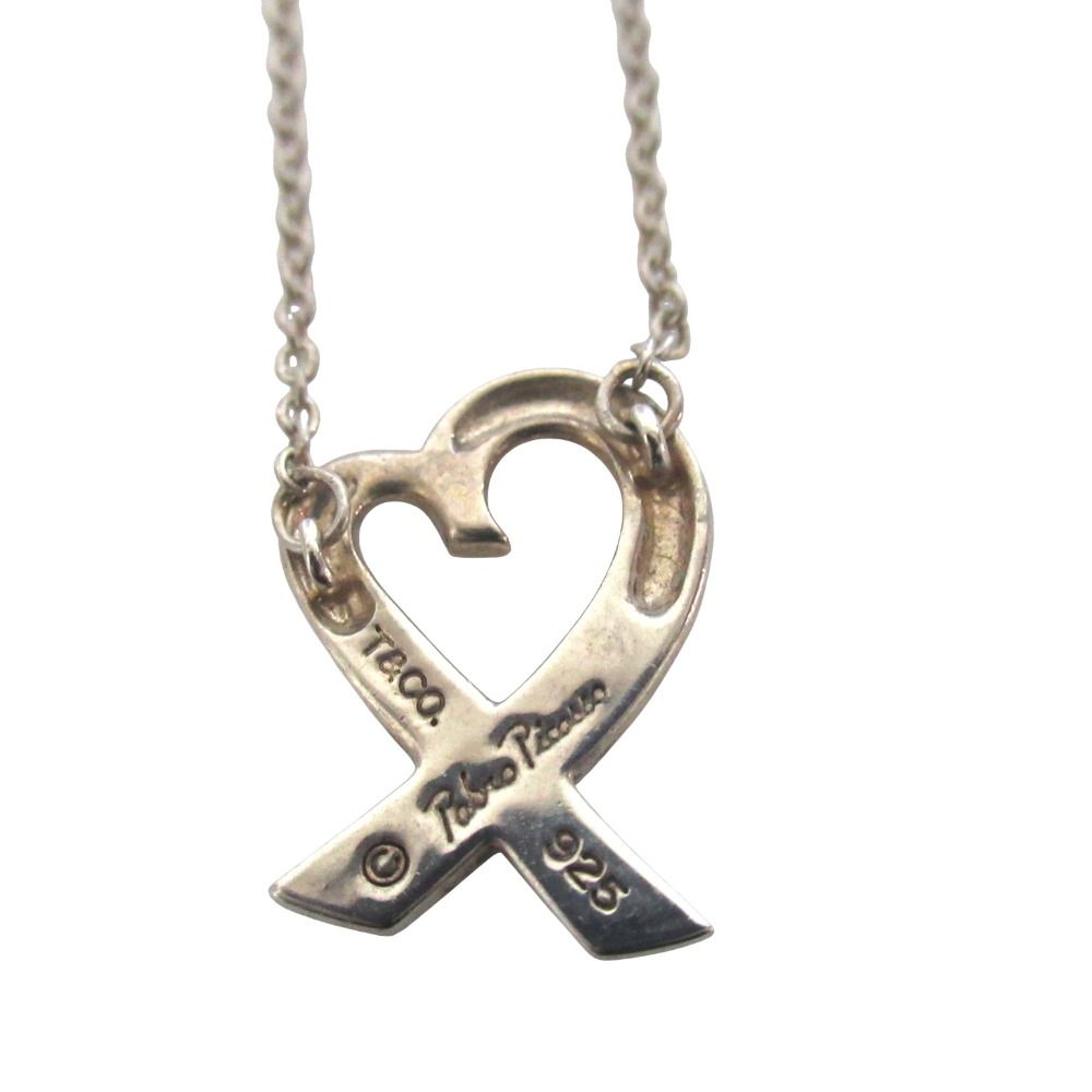 Tiffany & Co Paloma Picasso Loving Heart Pendant 925 Sterling Silver — view 2